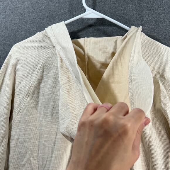 Isaac Mizrahi Live! Bridgehampton Textured Knit Hood Cream-X-Large - Picture 10 of 10